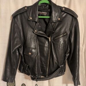 Wilson Black Leather Jacket